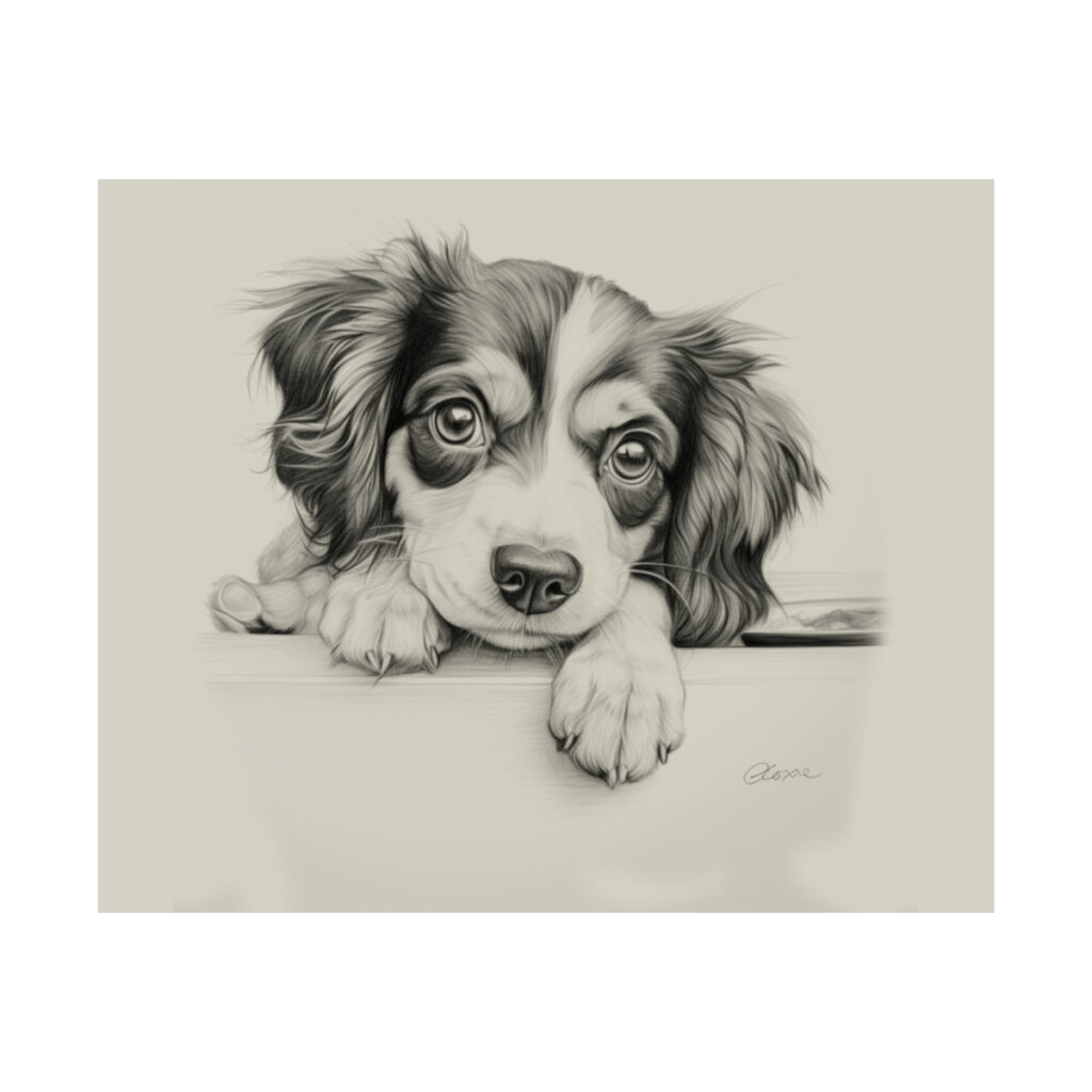 Cavalier King Charles Spaniel Portrait Fine Art Print