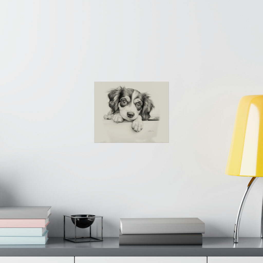 Cavalier King Charles Spaniel Portrait Fine Art Print