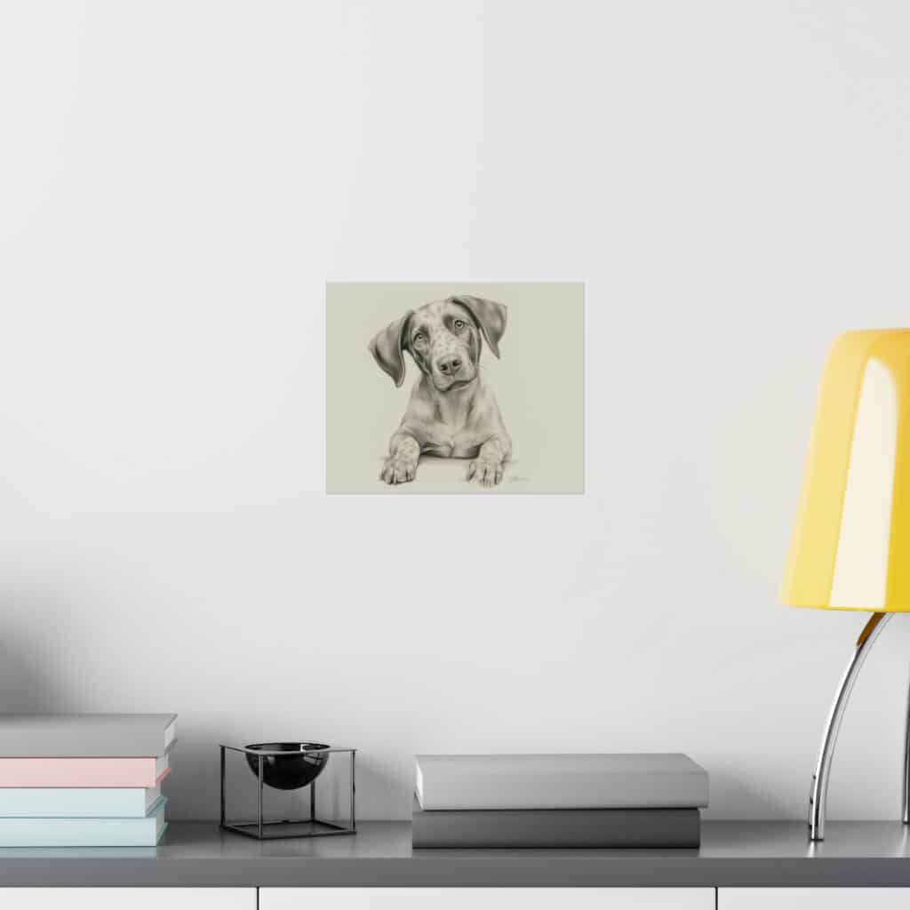 German Shorthaired Pointer Portrait Fine Art Print