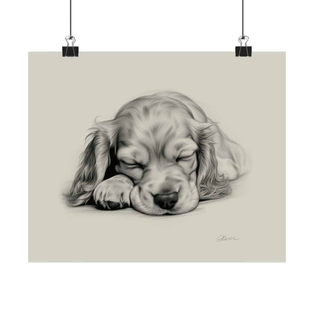 English Cocker Spaniel Portrait Fine Art Print