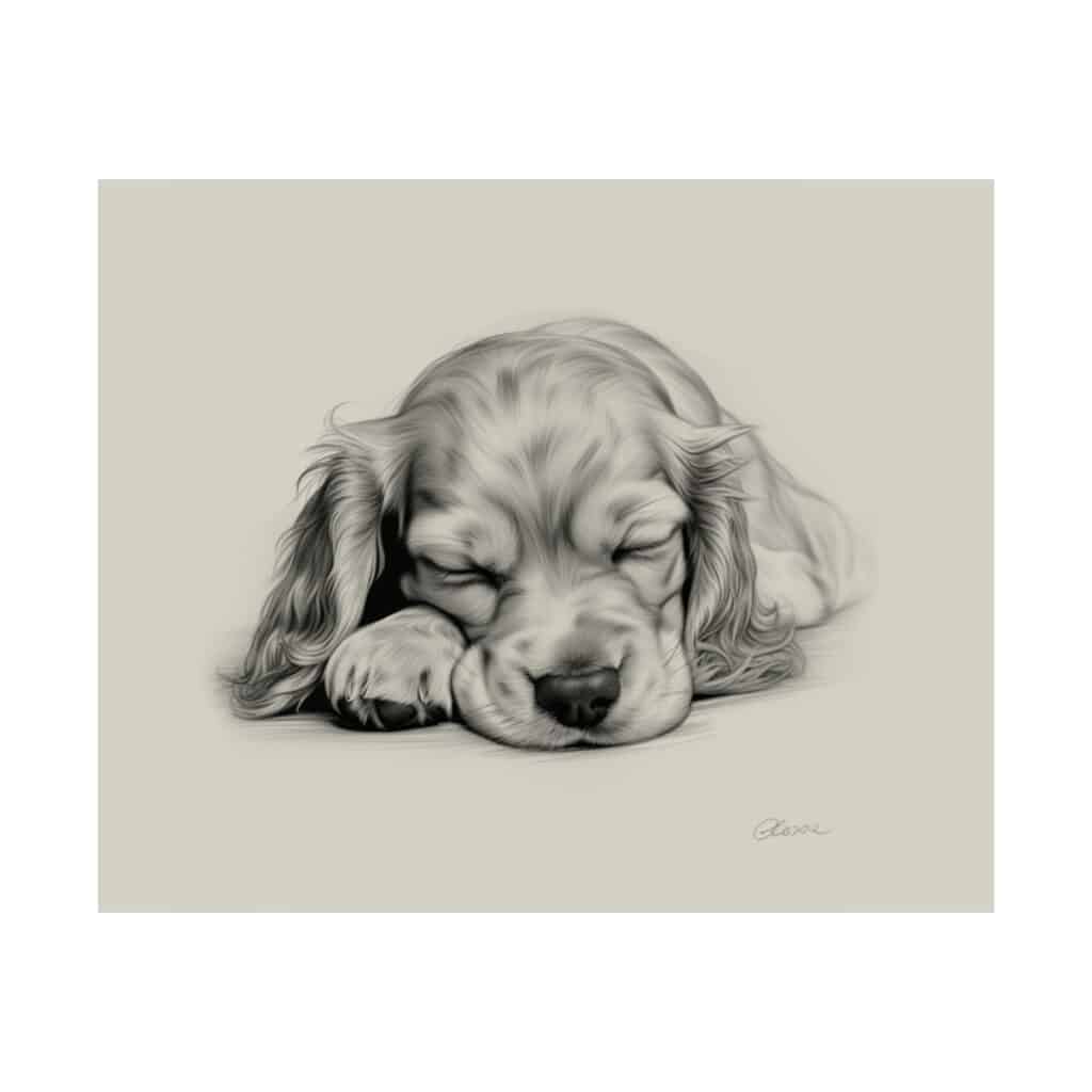 English Cocker Spaniel Portrait Fine Art Print