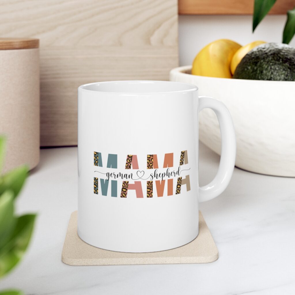 German Shepherd Mama Owner Mug.  Perfect gift for an Alsatian owner.