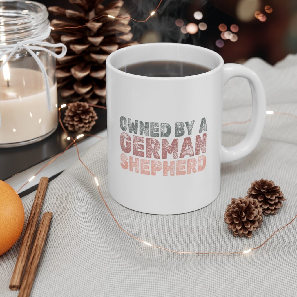 Owned by a German Shepherd owners mug