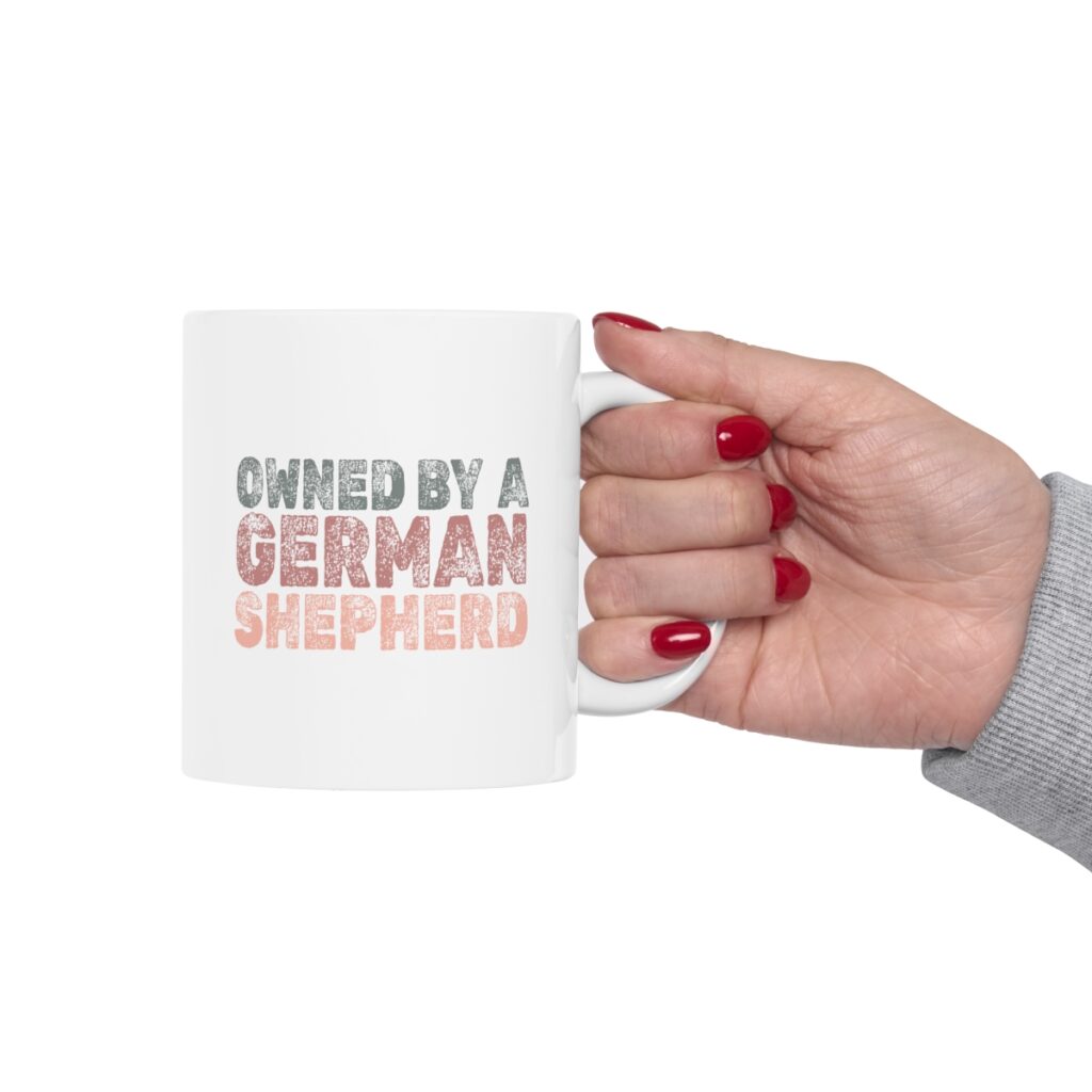 Owned by a German Shepherd owners mug