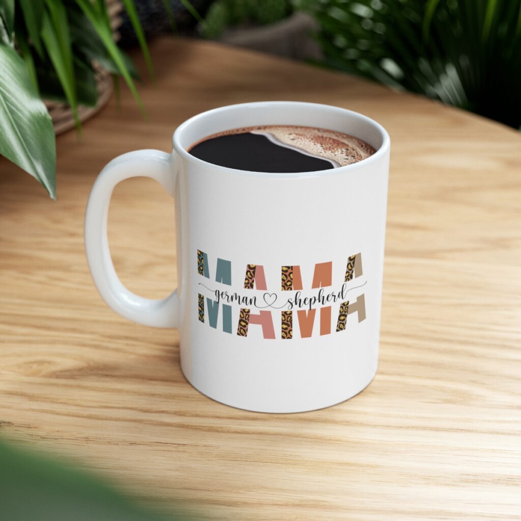 German Shepherd Mama Owner Mug - Perfect gift for an Alsatian owner.