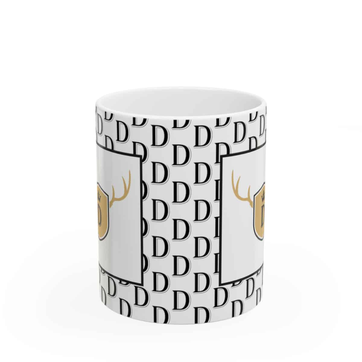 Regal Monogram 'D' Mug - A Majestic Sip for Royalty