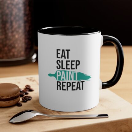 Eat. Sleep. Paint. Repeat. Artist Mug