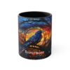 Edgar Allen Poe Nevermore Raven Stained Glass Mug - A Poetic Sip