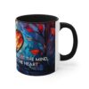 Stained Glass Love Heart Mug - Sigmund Freud Quote