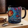 Stained Glass Love Heart Mug - Sigmund Freud Quote