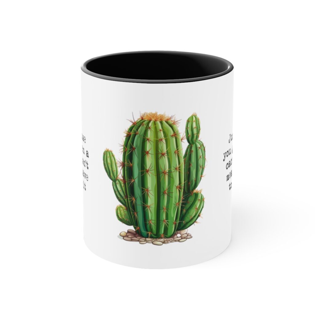 Therapy & Recovery Cactus Wisdom Mug - Embrace Life's Prickly Moments