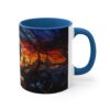 Edgar Allen Poe Nevermore Raven Stained Glass Mug - A Poetic Sip