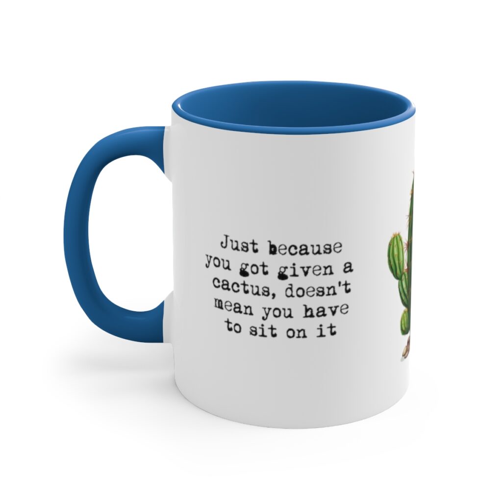 Therapy & Recovery Cactus Wisdom Mug - Embrace Life's Prickly Moments