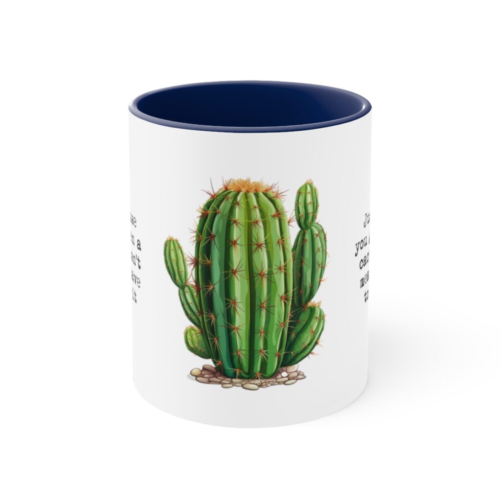 Therapy & Recovery Cactus Wisdom Mug - Embrace Life's Prickly Moments