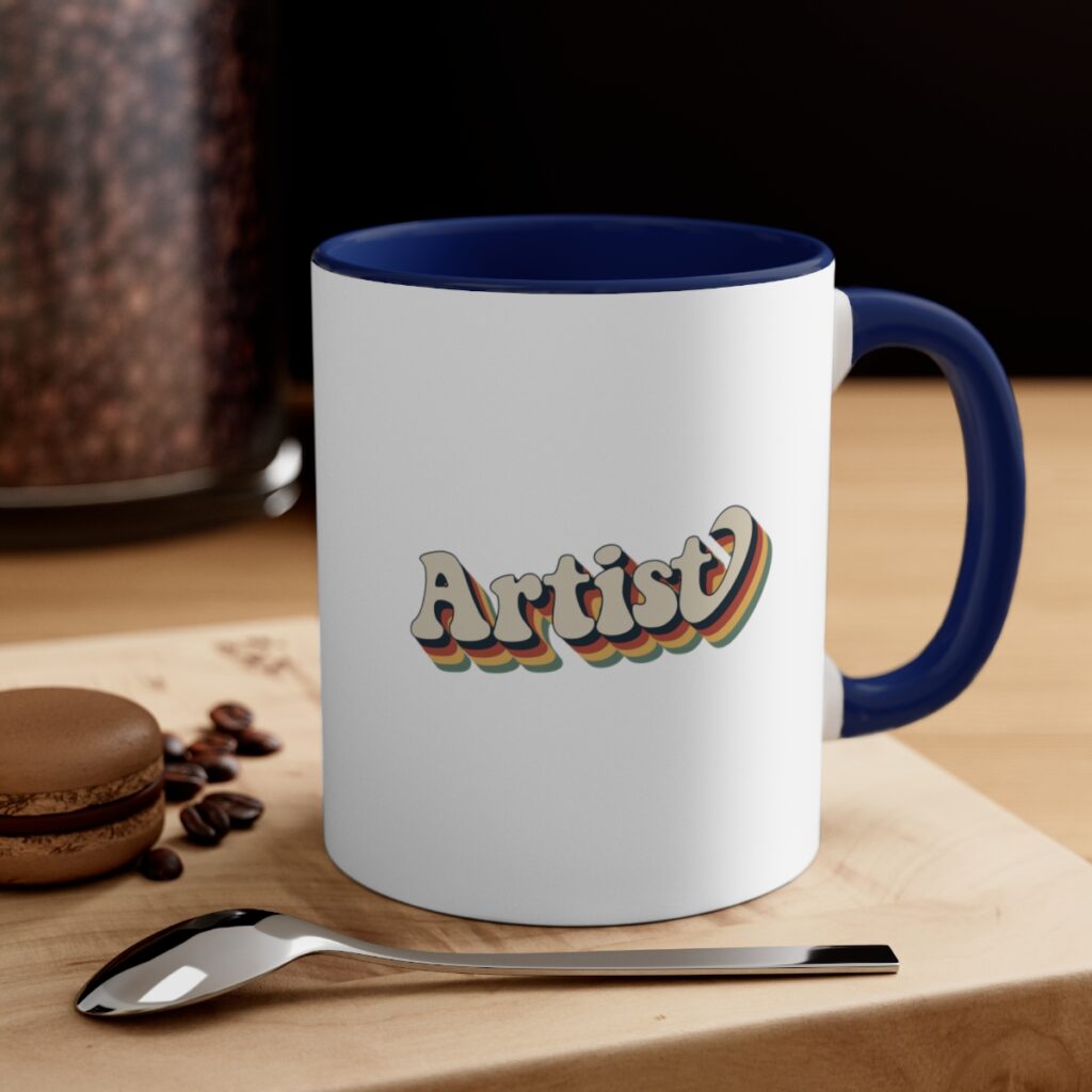 Retro Groovy Artist Mug