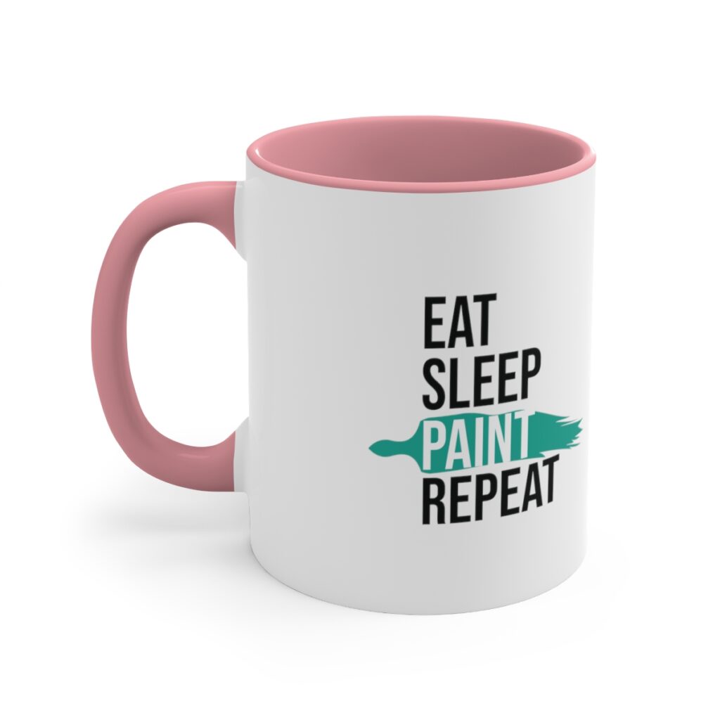 Eat. Sleep. Paint. Repeat. Artist Mug