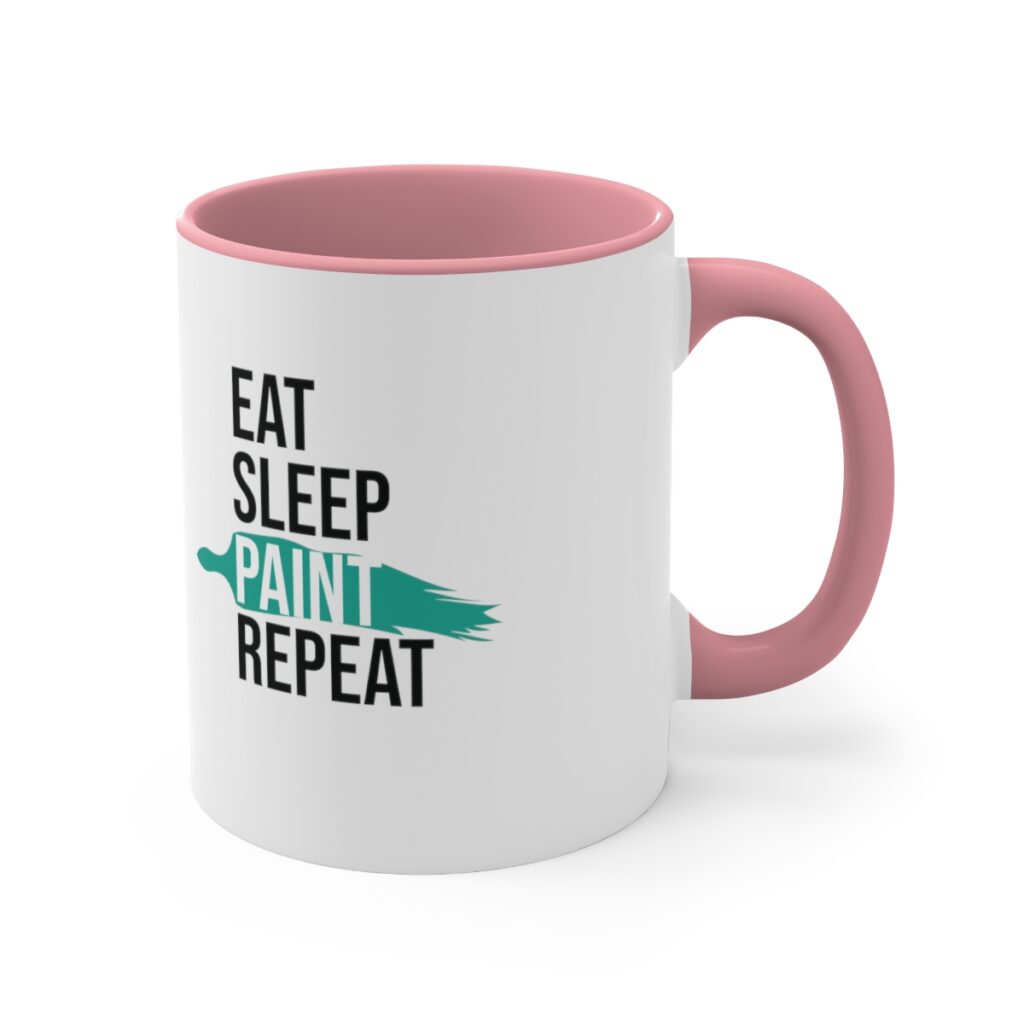 Eat. Sleep. Paint. Repeat. Artist Mug