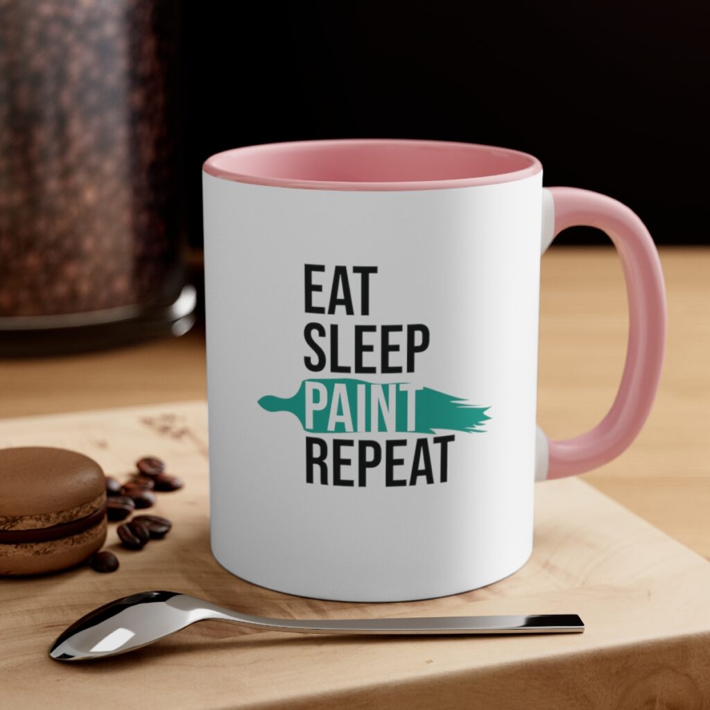 Eat. Sleep. Paint. Repeat. Artist Mug