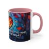 Stained Glass Love Heart Mug - Sigmund Freud Quote