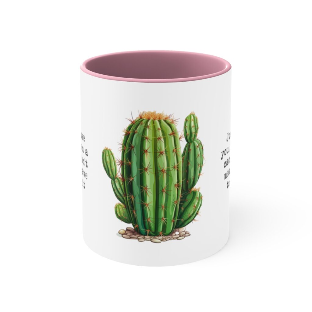 Therapy & Recovery Cactus Wisdom Mug - Embrace Life's Prickly Moments