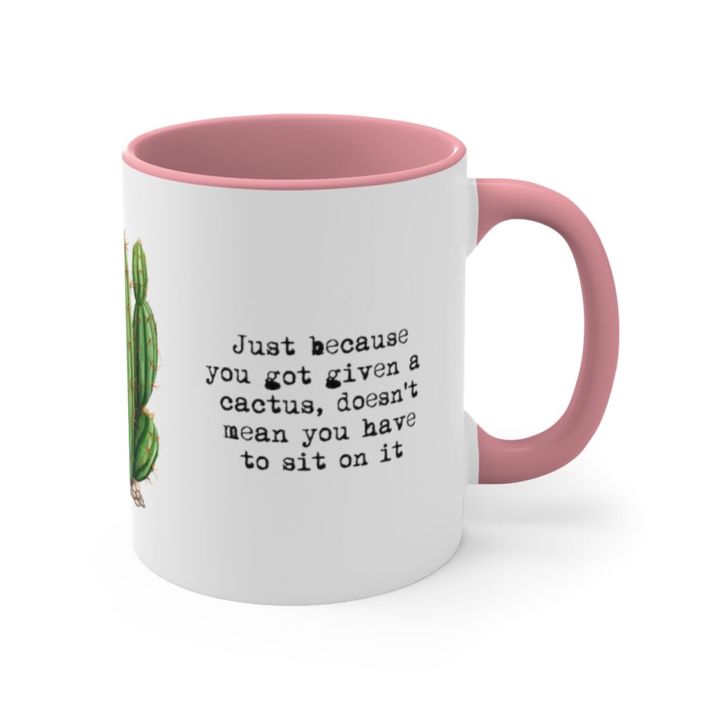 Therapy & Recovery Cactus Wisdom Mug - Embrace Life's Prickly Moments