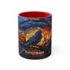 Edgar Allen Poe Nevermore Raven Stained Glass Mug - A Poetic Sip