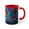 Stained Glass Love Heart Mug - Sigmund Freud Quote