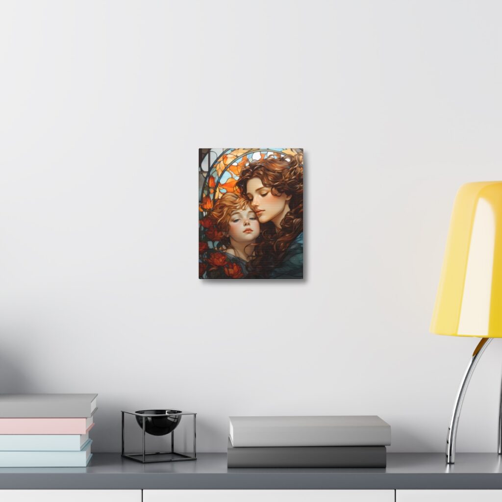 Joyful Embrace - Art Nouveau Canvas Print