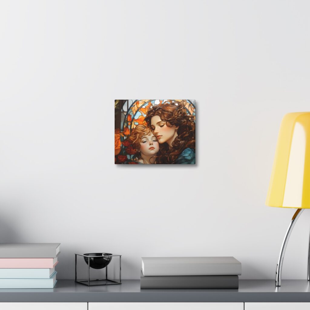 Joyful Embrace - Art Nouveau Canvas Print