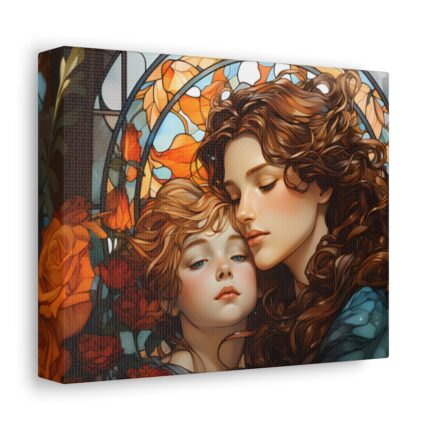 Joyful Embrace - Art Nouveau Canvas Print