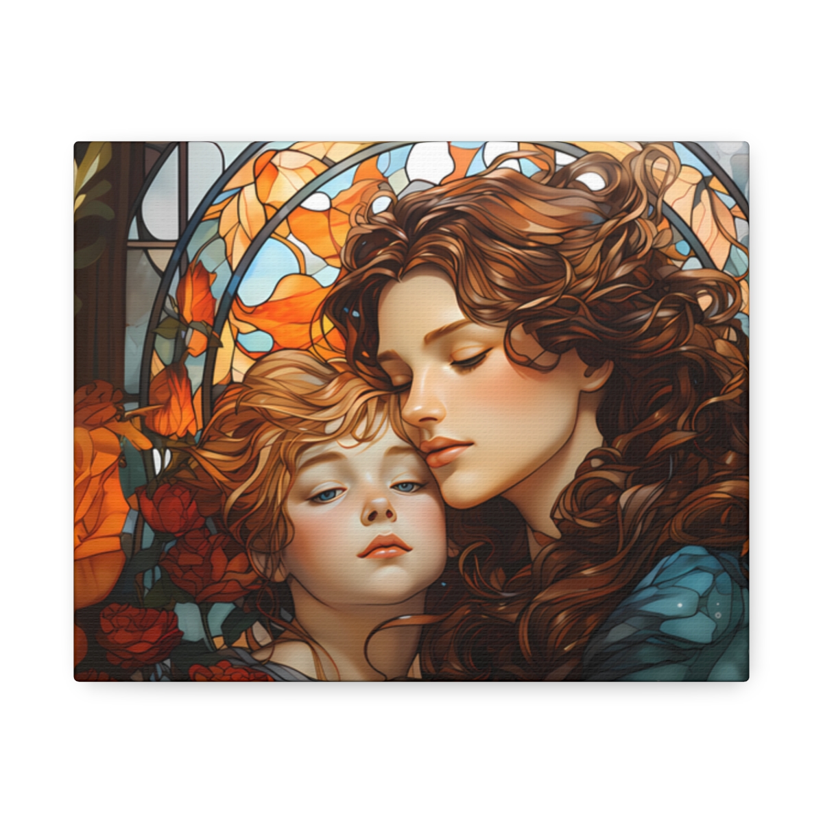 Joyful Embrace - Art Nouveau Canvas Print