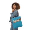 Retro Groovy Artist Canvas Tote Bag