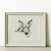 American Hairless Terrier Portrait Fine Art Print