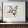 American Hairless Terrier Portrait Fine Art Print