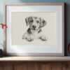 Beagle Dog Portrait Fine Art Print