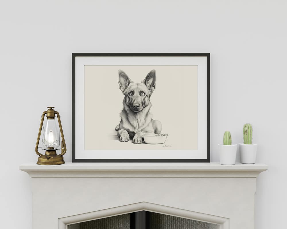 Belgian Malinois Portrait Fine Art Print