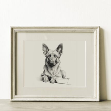 Belgian Malinois Portrait Fine Art Print