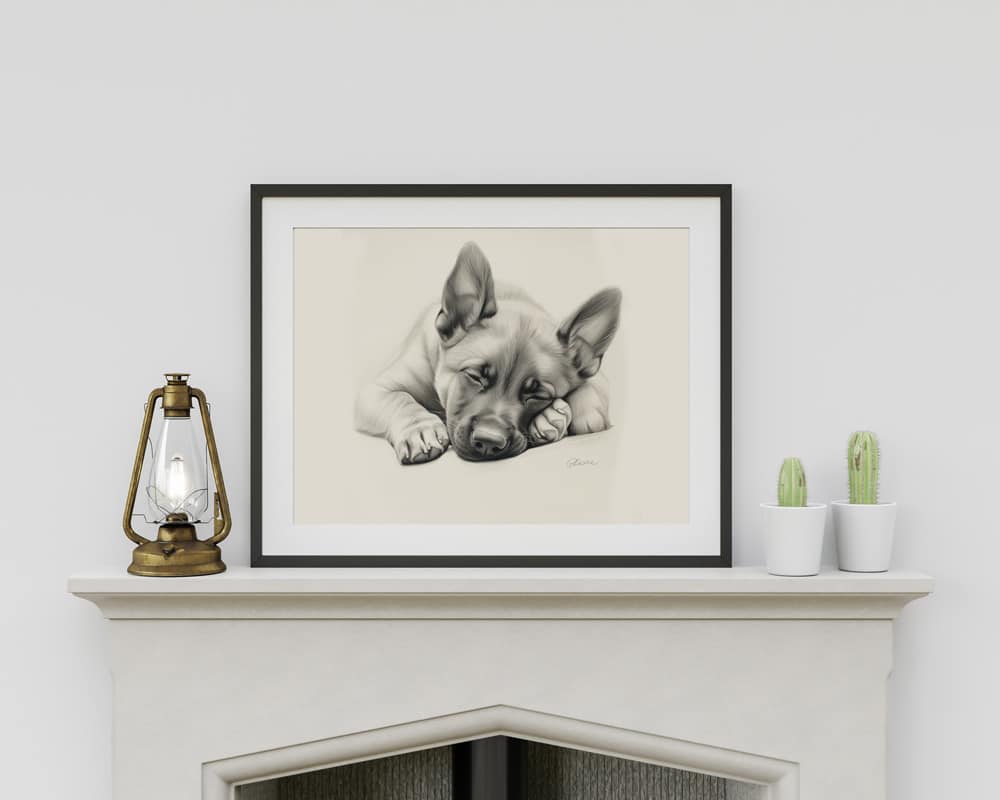 Belgian Malinois Portrait Fine Art Print