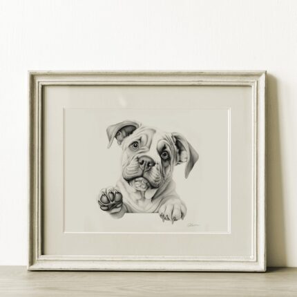 Bulldog Portrait Fine Art Print