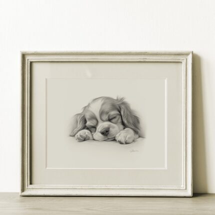 Cavalier King Charles Spaniel Portrait Fine Art Print