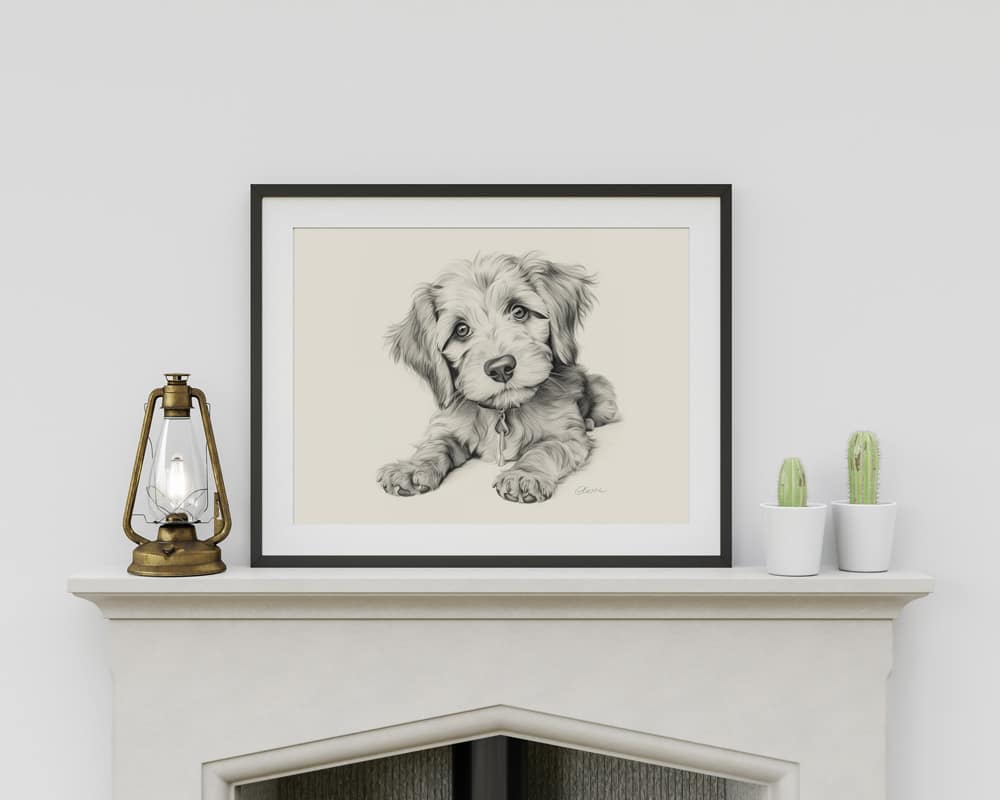 Cockapoo Portrait Fine Art Print