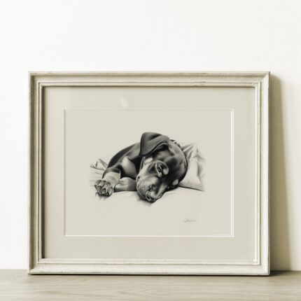 Doberman Portrait Fine Art Print