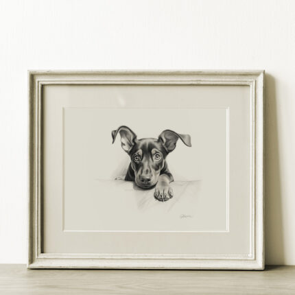 Doberman Portrait Fine Art Print