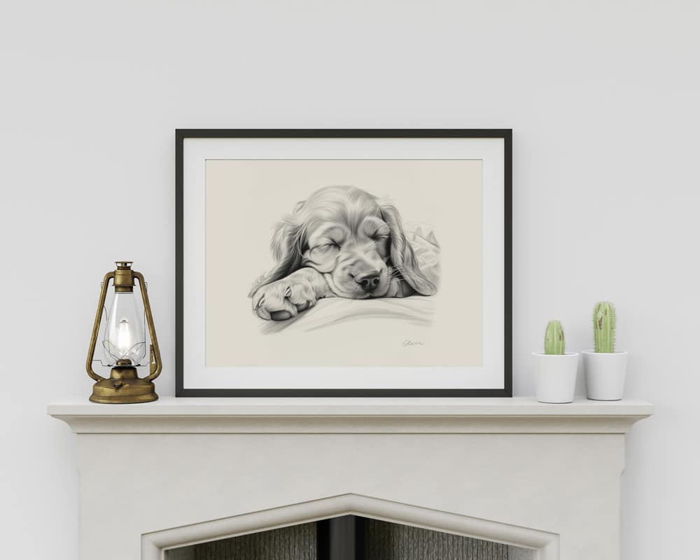 English Cocker Spaniel Portrait Fine Art Print