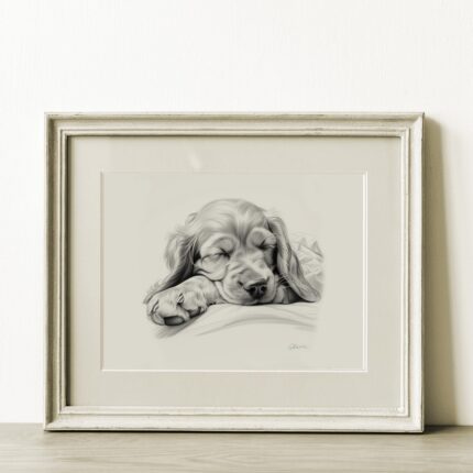 English Cocker Spaniel Portrait Fine Art Print