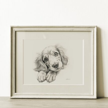 English Cocker Spaniel Portrait Fine Art Print