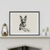 German Shepherd Portrait Fine Art Print