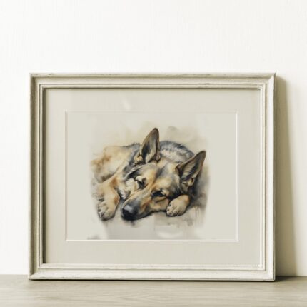 German Shepherd Portrait Fine Art Print