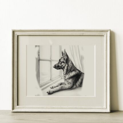 German Shepherd Portrait Fine Art Print