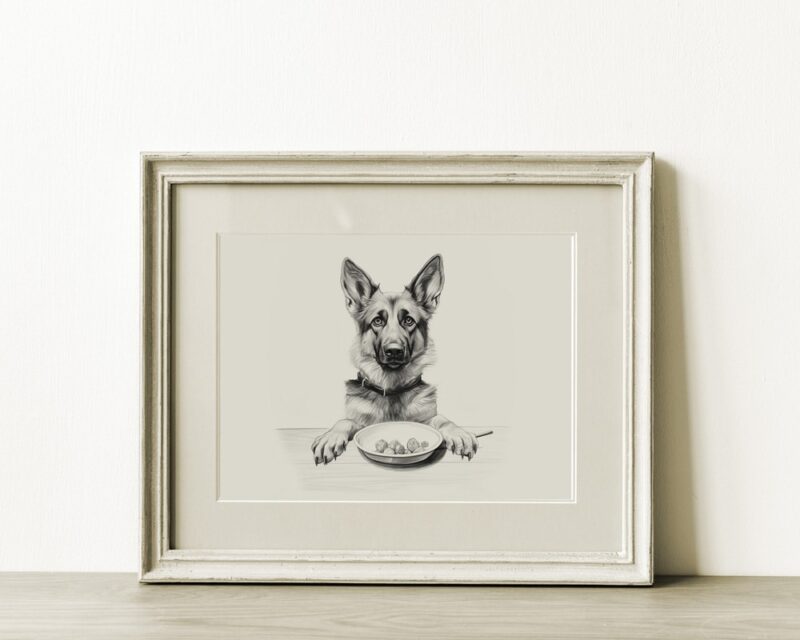 German Shepherd Portrait Fine Art Print